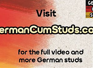 Masked German gay asstoyed till cumshot in homemade video