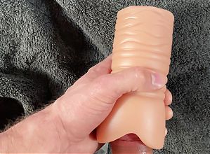 Amateur POV chastity cage sex toy anal cumshot